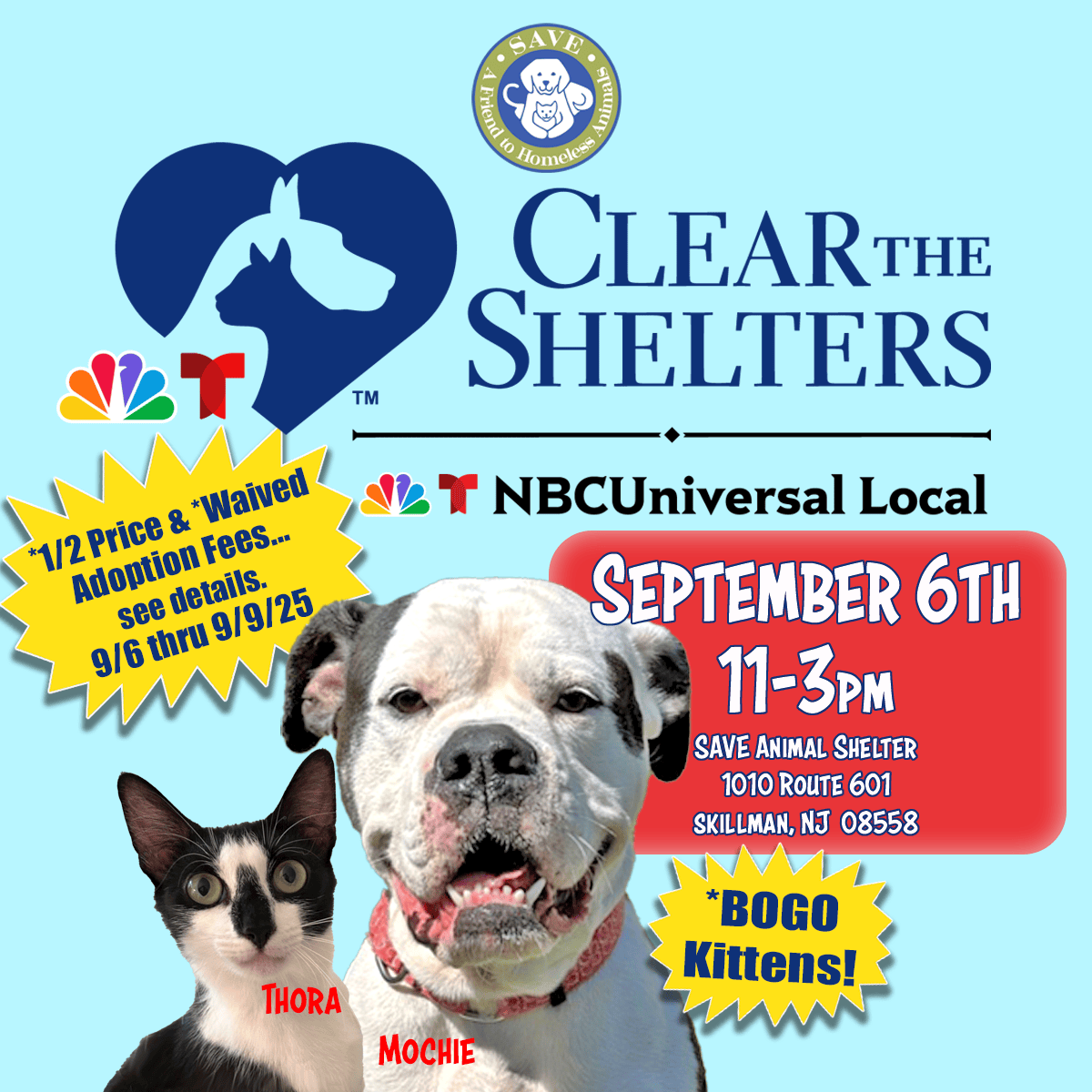 Clear The Shelter Adoption Event | SAVE Animal Shelter